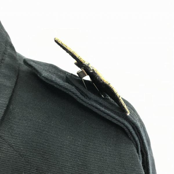 Paul & Joe Bomullstrenchcoat Ytterplagg / 38 / Dam M / Svart / Epålett / Midjebälte / Fodrad Rutmönster(BEGAGNAD)