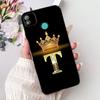 6.0" For Techno Pop4 BC2c BC1s Back Cover For Tecno Pop 4 Case Black Luxury A-Z Letters Fashion Soft TPU Bumper Funda Coque