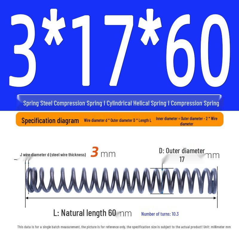 Compression Spring Y-Type Shock Absorbing Coil 3*16/17/18/19/20