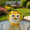Solar Night Light for Garden Metal Owl Light, Outdoor Lantern, Waterproof Powered Eco-friendly Lighting Hanging Floral Lantern Patio Yard Porch
