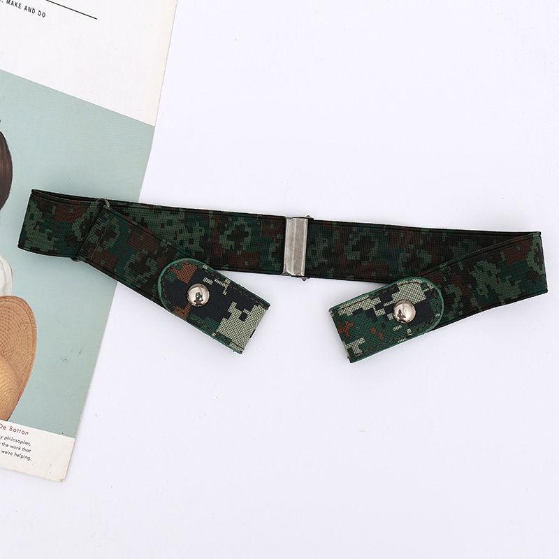 

Camouflage Military Training Trousers Belt for Female Teenagers, Junior High School Students, High School Trousers Belt Canvas Belt 105cm
