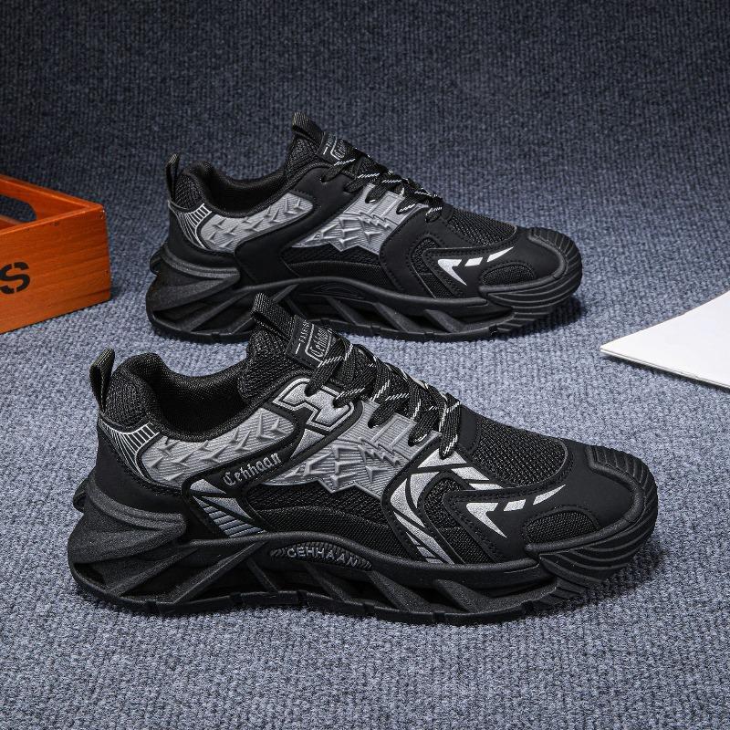 Fashion Men's Breathable Mesh Sports Shoes 2025 Autumn New Thick Bottom Casual Sports Shoes  Comfortable Non Slip Outdoor Running Shoes