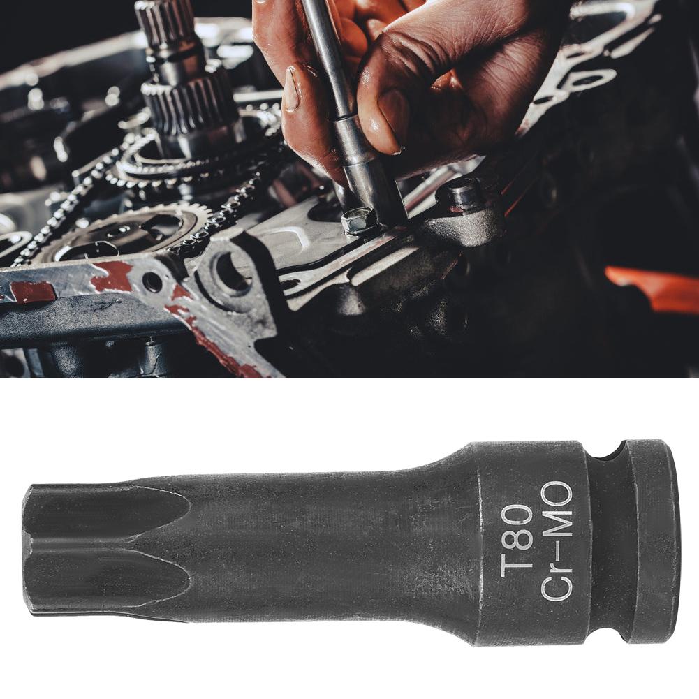 12" Socket Adaptor Star Head Drive Air Impact Wrench Bit Socket Car Repair Tools (T80)