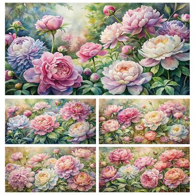 Kits d'art de peinture diamant fleur d'iris colorée grande taille DIY 5D Mosaïque diamant complet Broderie Strass Image Décor mural J3963