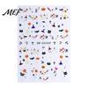 Halloween Manicure Accessories Nail Art Stickers, Cartoon Pumpkin Ghost Bat Decals for Stickers Decorations, Self-Adhesive Holiday Women