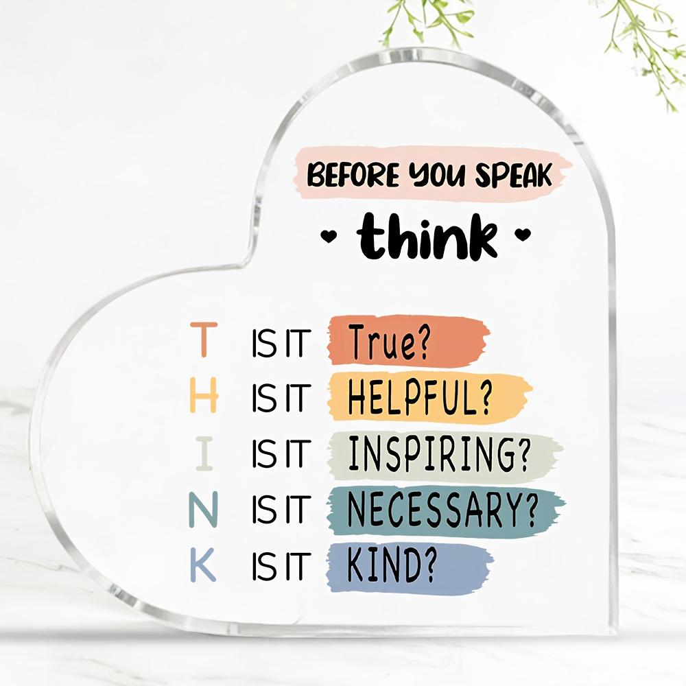 2D Flat, Inspirational Acrylic Gifts Note to Self Mental Health Acrylic Plaque Sign Inspirational Sign Therapist Social Worker Office Decor Mental Hea
