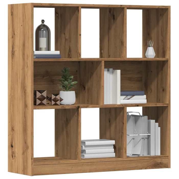 VidaXL Bibliothèque chêne artisanal 97,5x29,5x100 cm bois d'ingénierie, bibliothèque, armoire de rangement, support de 855789