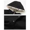 NASA MARVEL Men's Hooded Winter Fleece-Lined Padded Jacket with Fur Collar