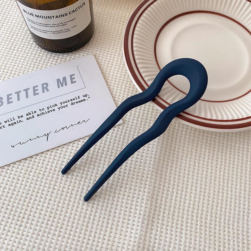 Matte U-Shaped Hairpin for Elegant Updo Styling