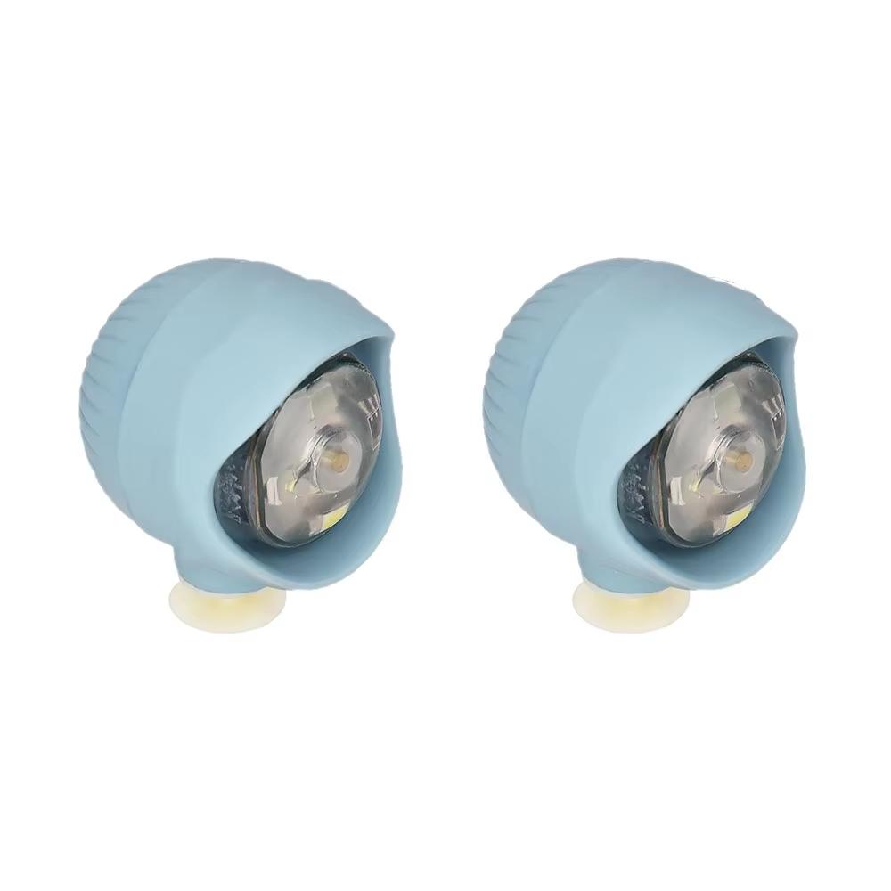2-delige Set LED Schoenlampjes Charms Voor Klompen Tuinschoenen Sandalen Gesp PVC Accessoires 3 Verlichtingsstanden Buiten Nacht Koplamp gray