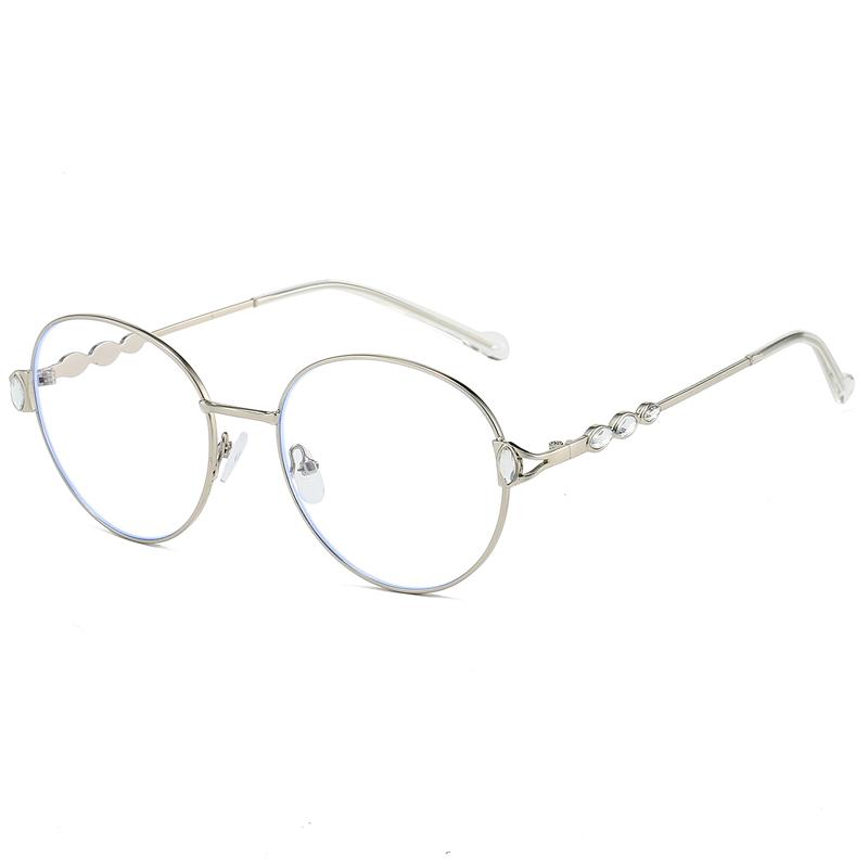 Vintage Kulaté Sluneční brýle s kamínky Dámské Nová móda Gradientní Sluneční brýle Trendy Sladký Design Ležérní Odstíny