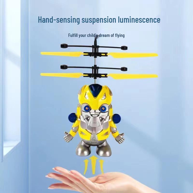 Induction Hover Helicopter Toy - Remote Control, Drop-Resistant, Indoor Airplane for Kids