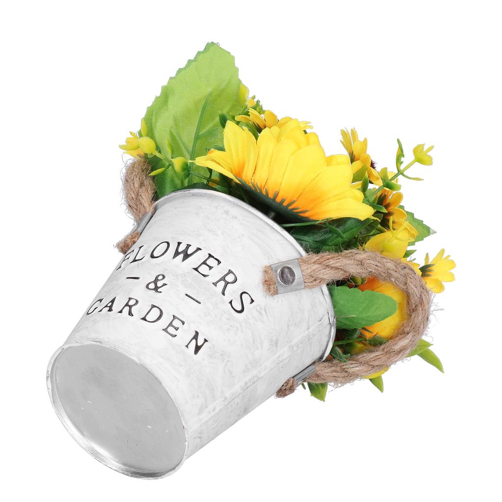 Simulation Sunflower Potted Plant High Simulation Dining Table Bonsai Fake Flower Yellow for Home