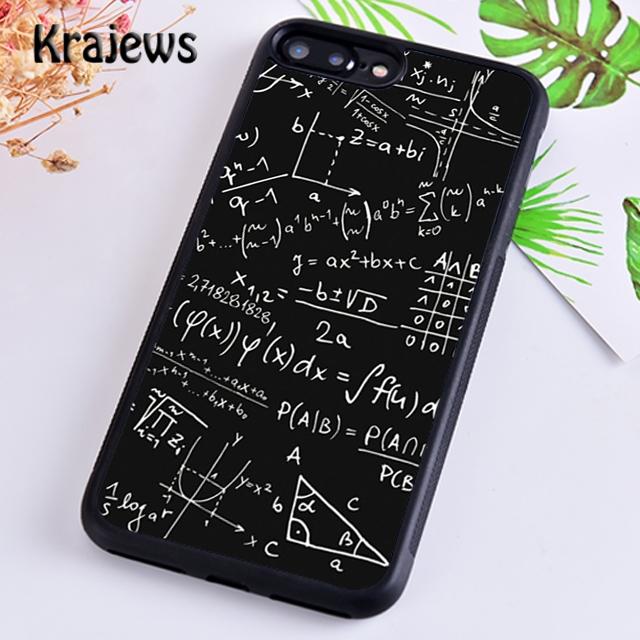 Krajews Math Formulas of Rubber Equations Phone Case Cover For iPhone 17 Air 16 15 14 plus 12 13 pro max Fundas