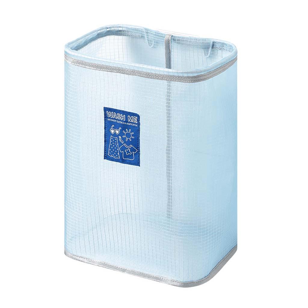 

Laundry Hamper Clothes Basket Cotton Washing Bag Foldable Storage синий
