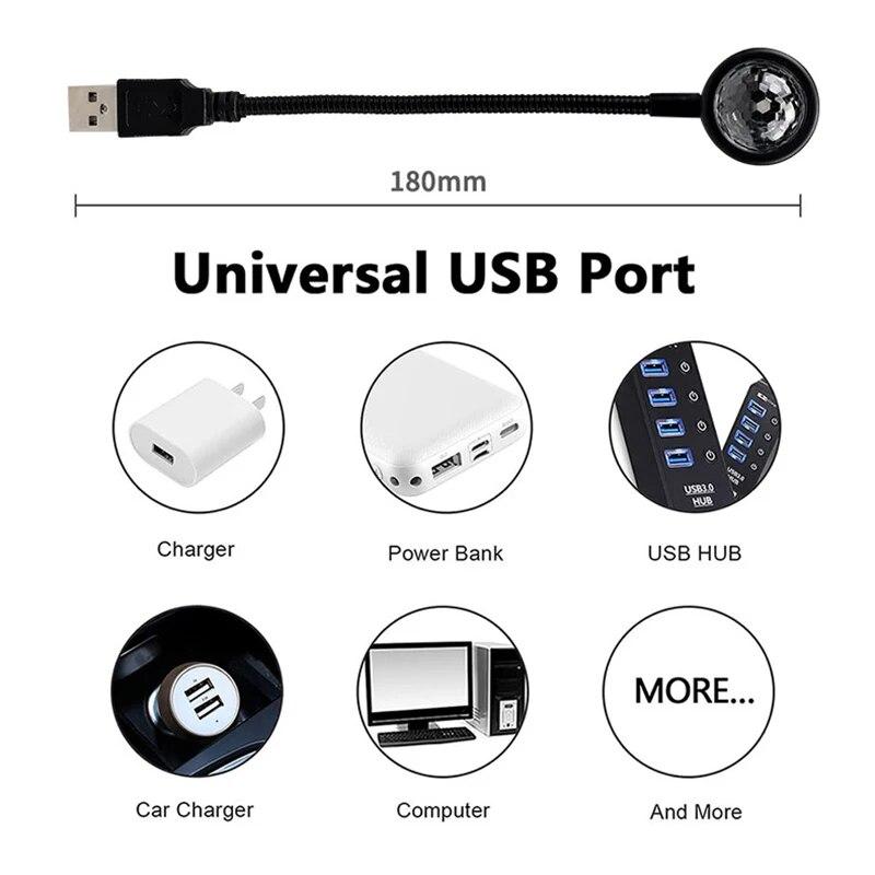 Lumină de noapte romantică cu LED-uri cu control vocal, alimentată prin USB, cu galaxie și stele, pentru decorul camerei copiilor, cu lumină de noapte și lumină de proiector