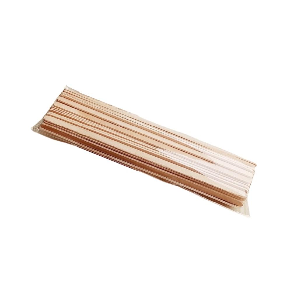 50 Pcs 14/19cm Wooden Coffee Stirrers Hot Drink Straws Cocktail Wooden Coffee Stirrers Kitchen Dining Bar Coffeeware Accessories