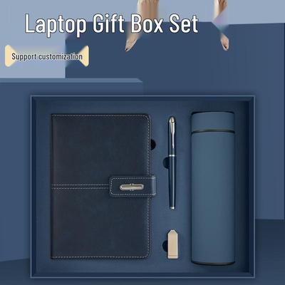 Custom Business Gift Set: Notebook & Thermos Cup for Office Use