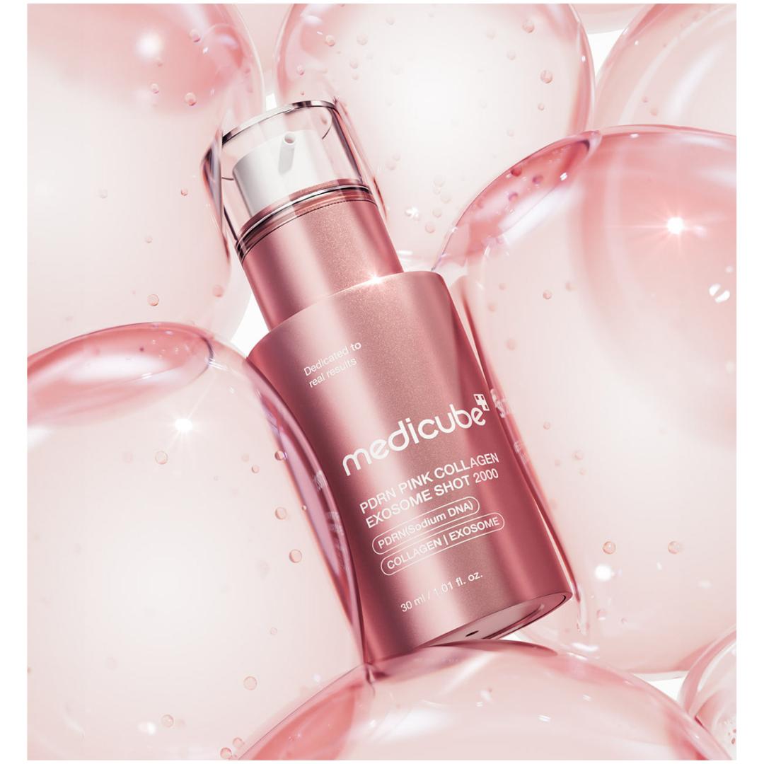 Medicube PDRN Pink Collagen Exosome Shot Serum 2000 Skin Booster Ampoule 30ml 1 Pack (30ml)