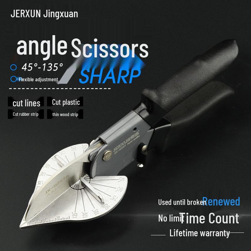 Kyoto Precision Angle Wire Duct Scissors - 45°/90° Flanging Pliers, Snap Strip Cutter for Woodworking & Electricians
