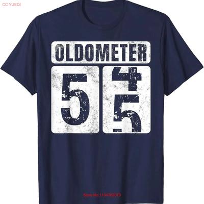 Oldometer 55 T Shirt Vintage Funny 55th Birthday Idea  Vintage Washed Homme Versatile Fashion Unisex Designer Clothes Graphic