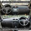 Anti-UV Suede Leather Dashmat Black/Brown Dashboard Cover Sun Shade Carpet Non-slip Pad for Lifan 520 520i 2006 -2012