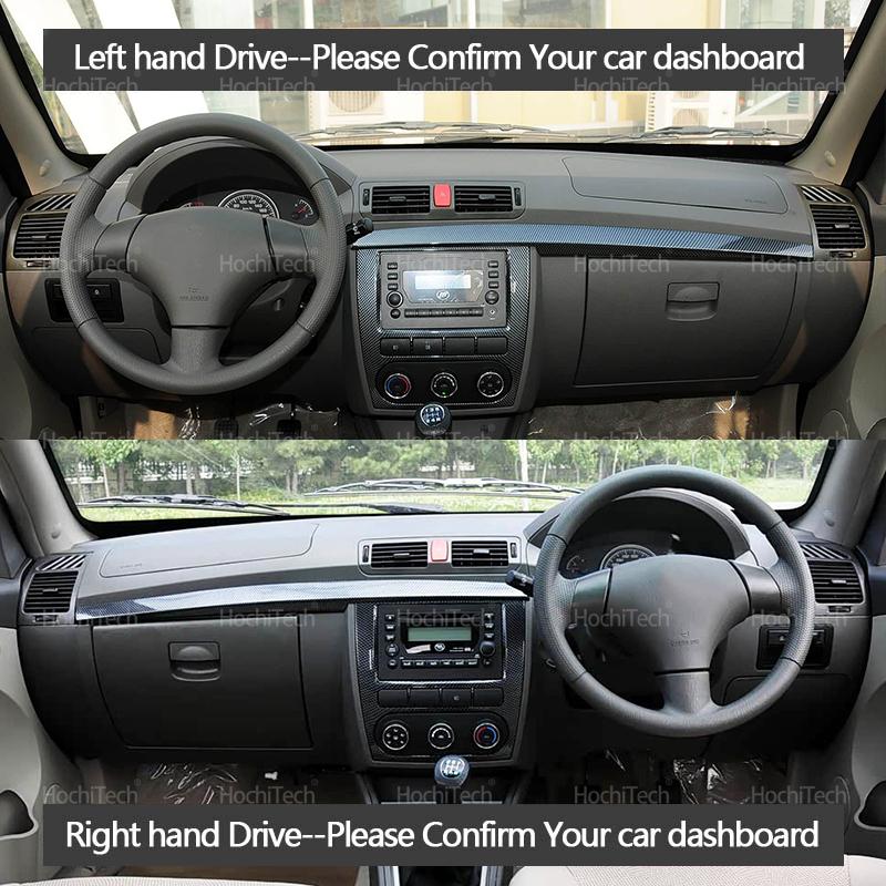 Anti-UV Suede Leather Dashmat Black/Brown Dashboard Cover Sun Shade Carpet Non-slip Pad for Lifan 520 520i 2006 -2012