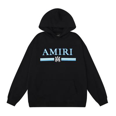 879 Amiri Spring and Autumn Loose Plus Size Thin High-quality Cotton Hooded Couple Hoodie
