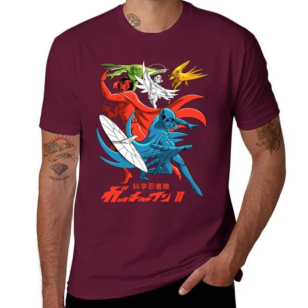 GATCHAMAN S2-TEAM T-Shirt Cute Clothes Custom T Shirt Oversized T Shirt Men