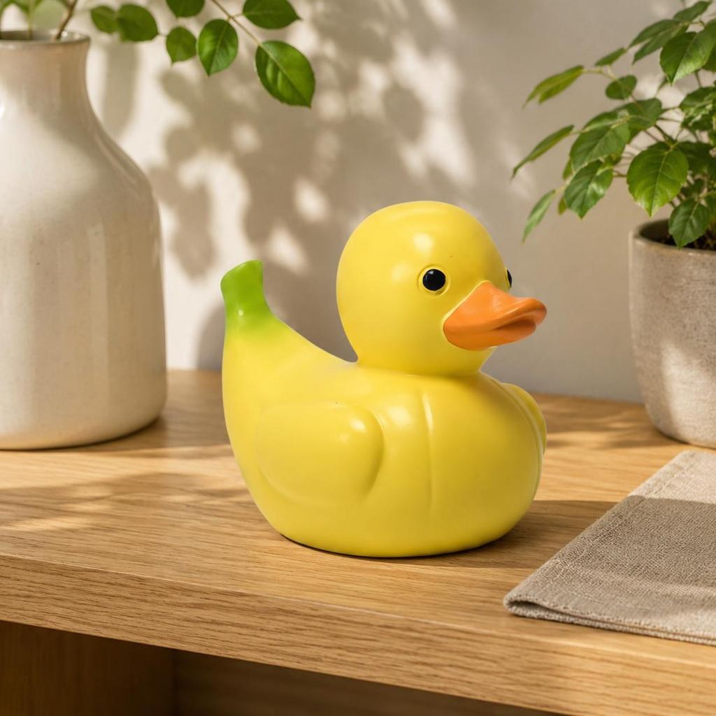 6 Pieces Fruit Duck Figurine Creative Fruit Duck Statue Colorful Vibrant Colors for Tabletop