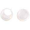 Plastic Ball, In 2 Pieces, 8cm with 4.5cm Cutout, Crystal