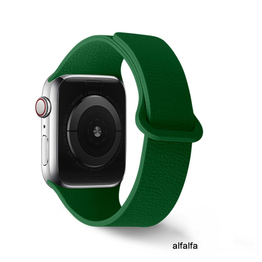 Magnetic Strap for Apple Watch Ultra 49mm 42mm 38mm 44mm 46mm 41mm Lychee Pattern Silicone Band for Iwatch S11 10 9 8 7 6 5 4