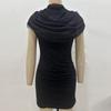 Patchwork Damenkleid Gestapelt Dekorative Taille Gekräuselt Kleider Damen Schlankmachendes Bodycon-Kleid Elegante Partykleider Für Damen
