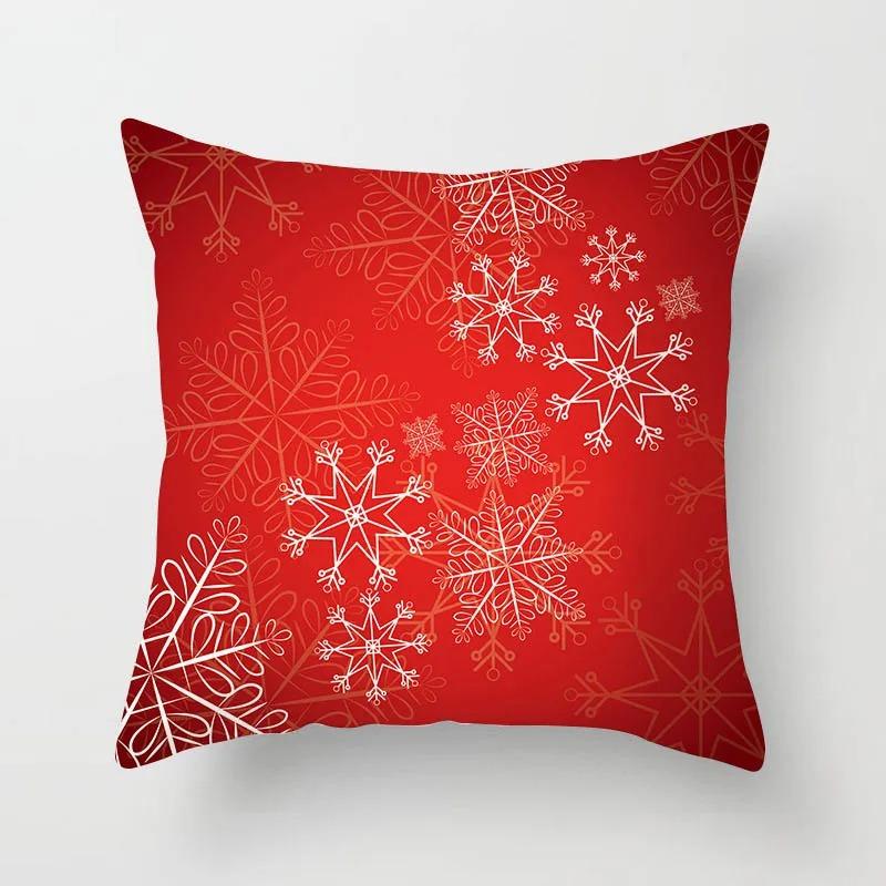 Christmas Themed Pillowcases Car Accessories Office Santa Claus Living Room Sofa Home Pillowcases
