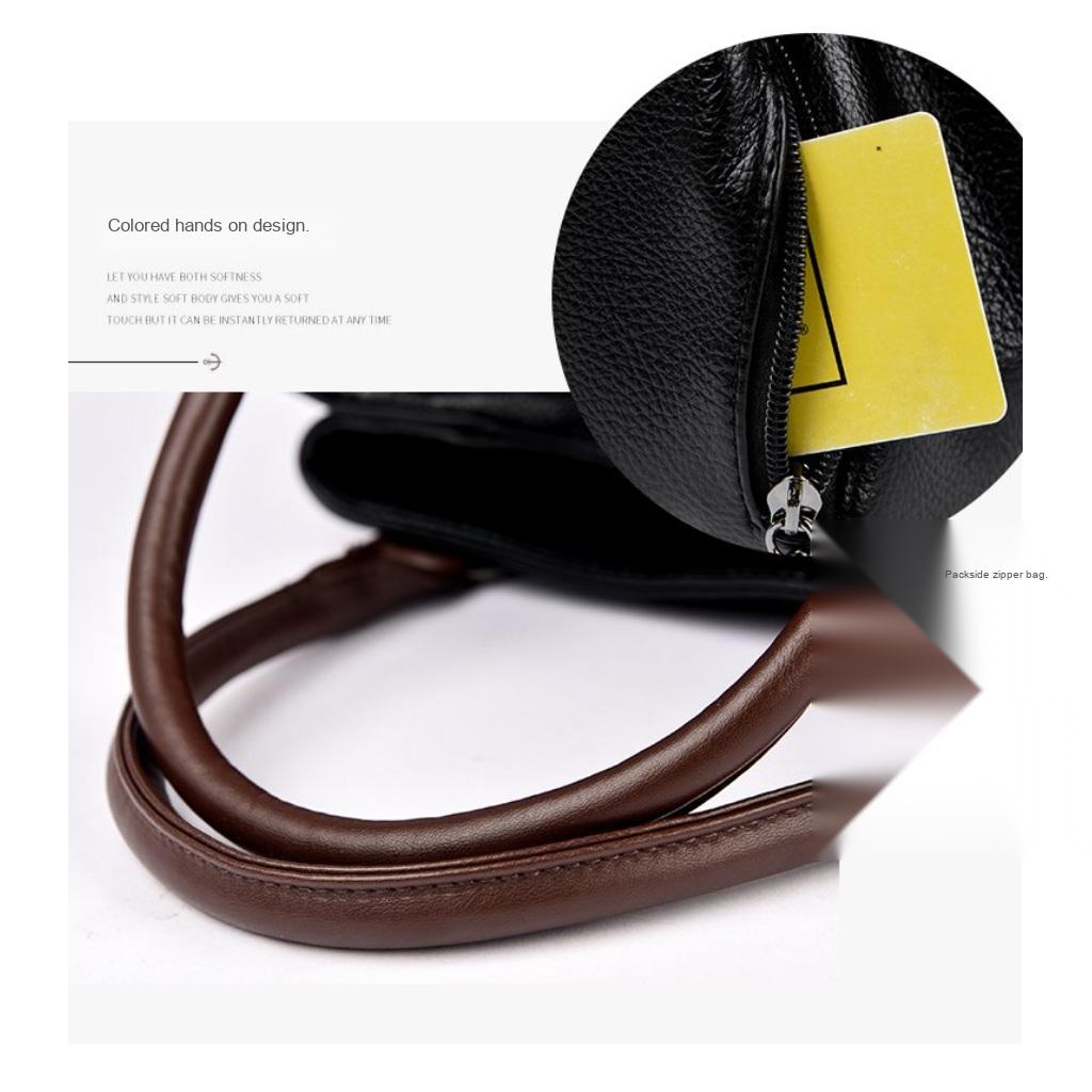 Shoulder Bag Women Faux leather Adjustable Strap Multi Pocket Office Daily
