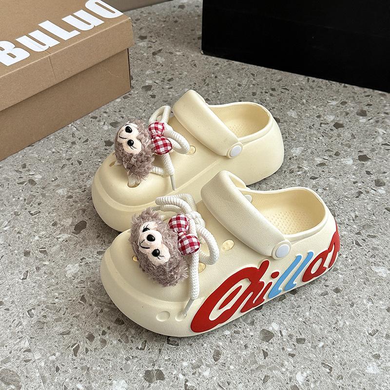 Women's hole shoes tide ins summer fashion couple hole shoes home out two wear garden shoes