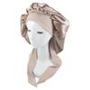 Girls Four Seasons Polyester Satin Sleeping Cap for Women,Silky Bonnet Sleep Hat for Head Wrap Night Elastic Band Headsc
