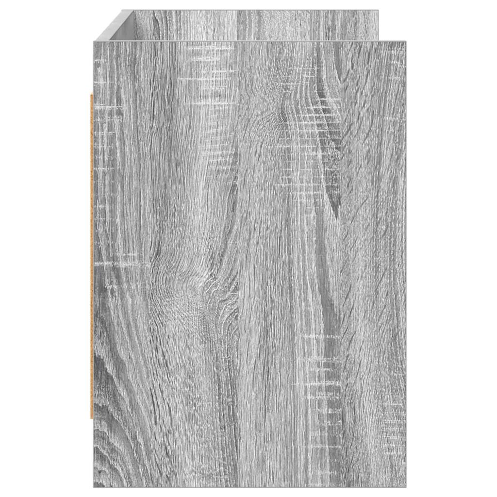 TV Stand 100 x 33 x 47 cm Grey Sonoma Particleboard