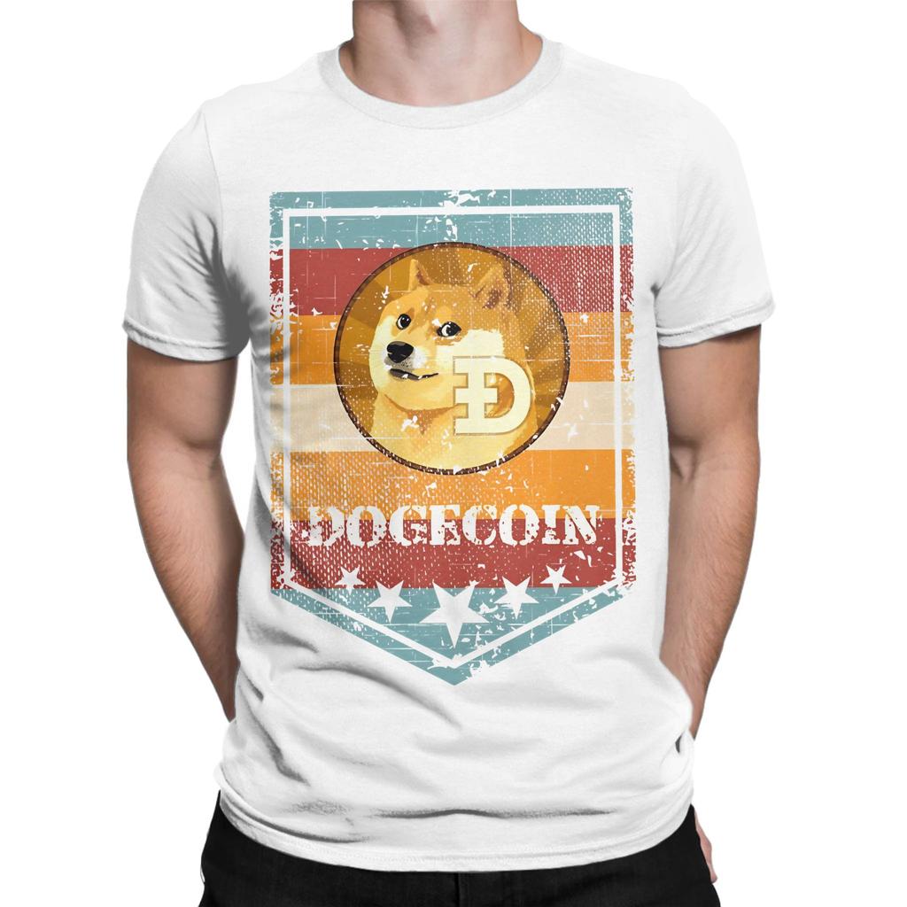 Dogecoin Doge Cryptocurrency Military Grunge Novelty Graphic 100 Cotton Tshirt Dogecoin Tops Tees For Unisex