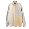 Made In Italy Border Stripe Pattern Long Sleeve Shirt Men's Used