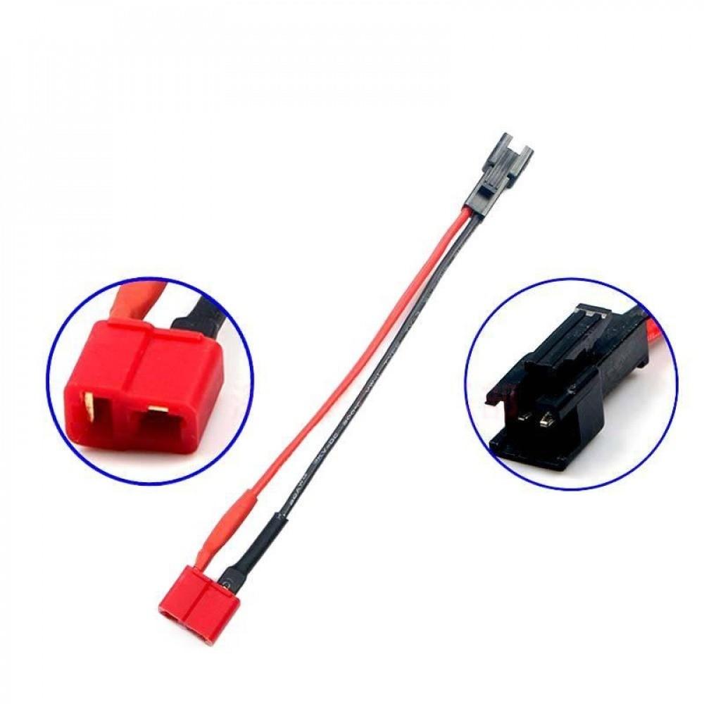 1PCS RC LiPo Battery T Plug To SM Adapter Cable 20AWG Silicone Wire 10CM F-F/M-M/M-F Connector Adapter For RC Car Boat Airplane