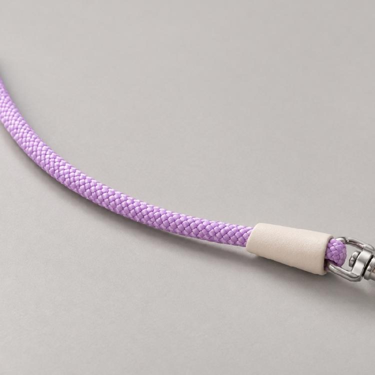 Two-Dog Rope with Braided Rope Construction, Cushioned Handle, and Rotating Connector for Neighborhood Walking Use