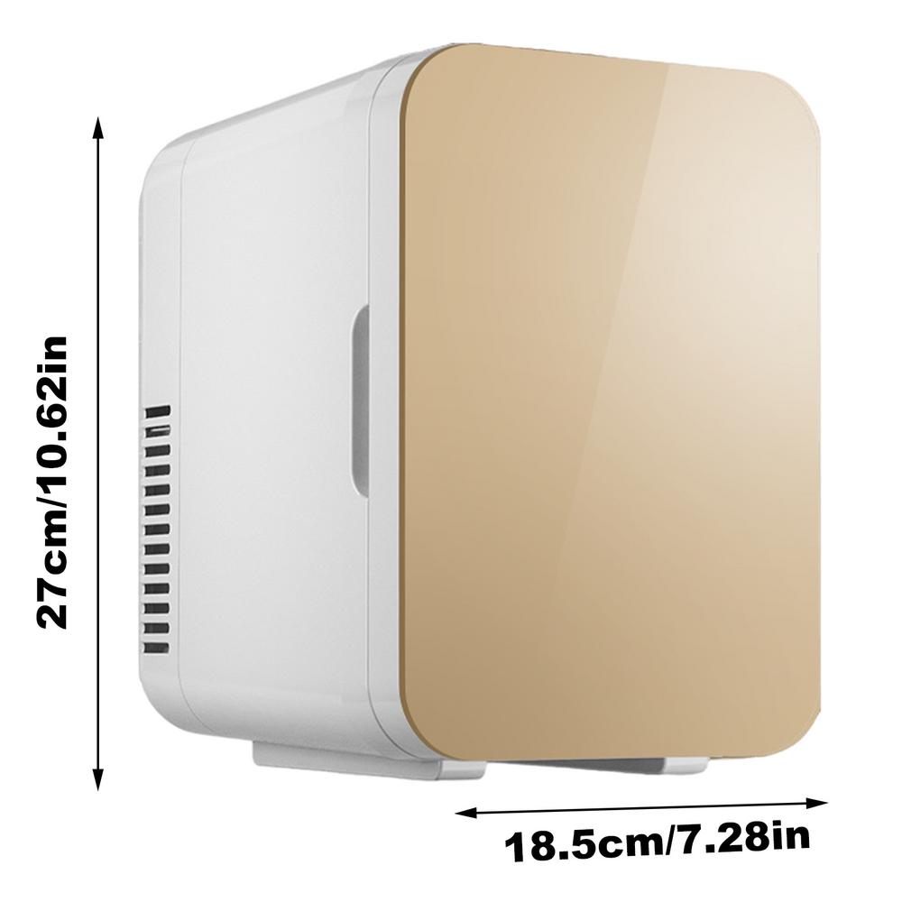 

Портативный 12 В автомобильный холодильник 6 л мини-холодильник для офиса спальни авто энергосберегающий кемпинговый холодильник автомобильные электронные устройства золотой