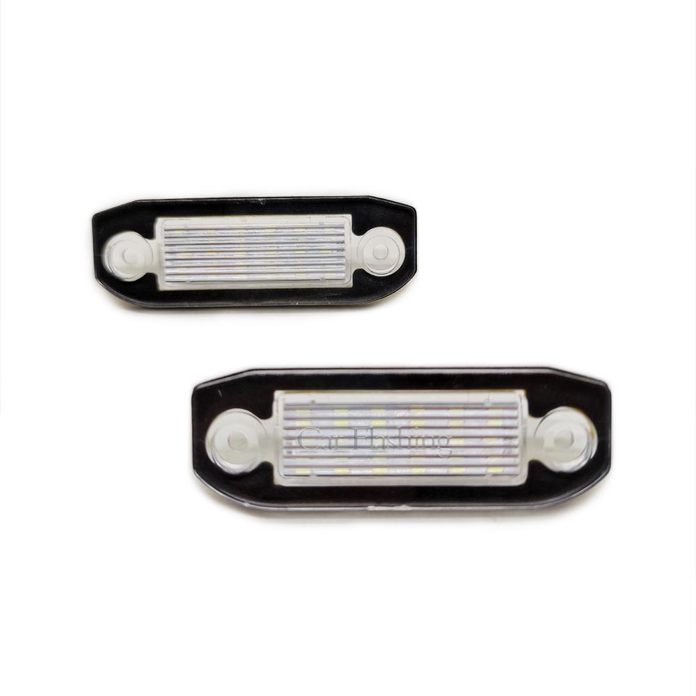 White LED light Error Free Number License Plate Lights for Volvo S80 XC90 S40 V60 XC60 S60 C70 V50 XC70 V70 LED Tag Lights