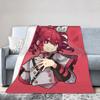 Cute Kasane Teto Flannel Blankets Cute Manga Novelty Throw Blankets for Home 200x150cm Rug Piece