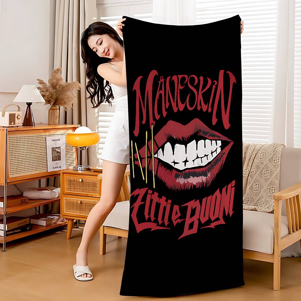 M-Maneskin D-Damiano David Band Big Microfiber Beach Towels Quick Dry Towel Sand Beach Towels Pool Towel For Travel Pool Yoga
