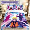 3pcs Duvet Cover Set, Game Role Naruto Bedding Set, Machine Washable, Breathable Fabric, All-Season Cozy Bedroom Accessory