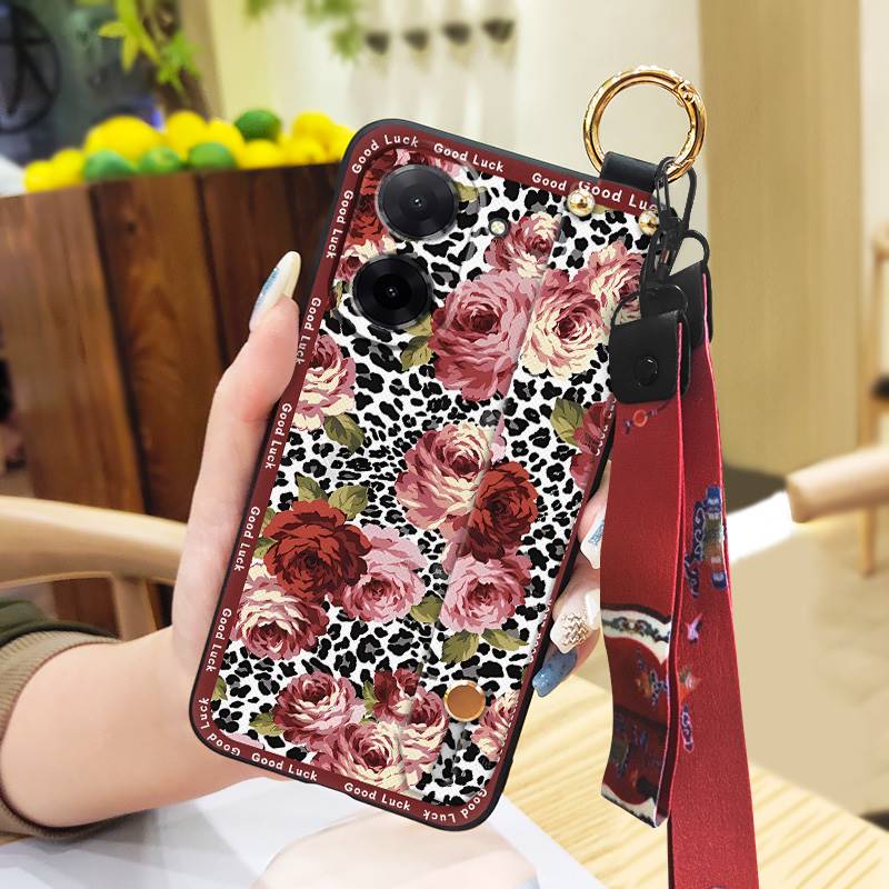 Waterproof Silicone Phone Case For Redmi A5 4G/Xiaomi Poco C71 4G Kickstand Soft case Chinese style Durable Elderly lady