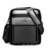 Men's Soft Leather Crossbody Shoulder Bag Briefcase Backpack, Horizontal Style