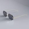 Vision Care Frameless Sunglasses Lightweight Men UV400 Eyewear Trendy Sun Glasses  Travel